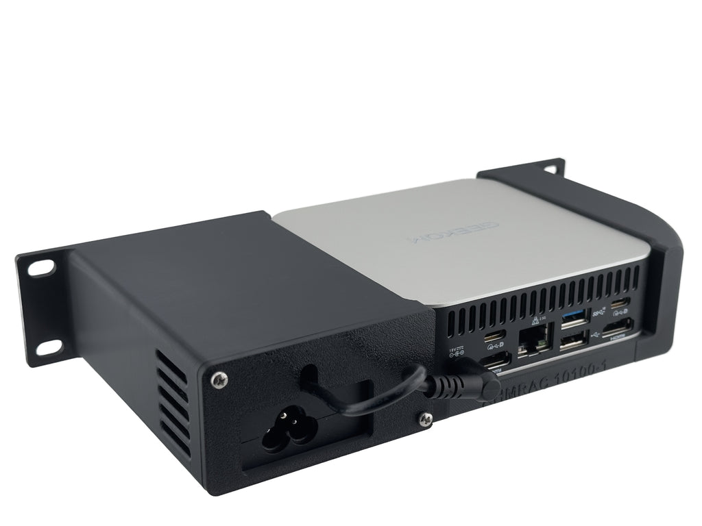 10" 1U Rack Shelf for Geekom A6 and A7 Mini PC w/o KVM Mounting