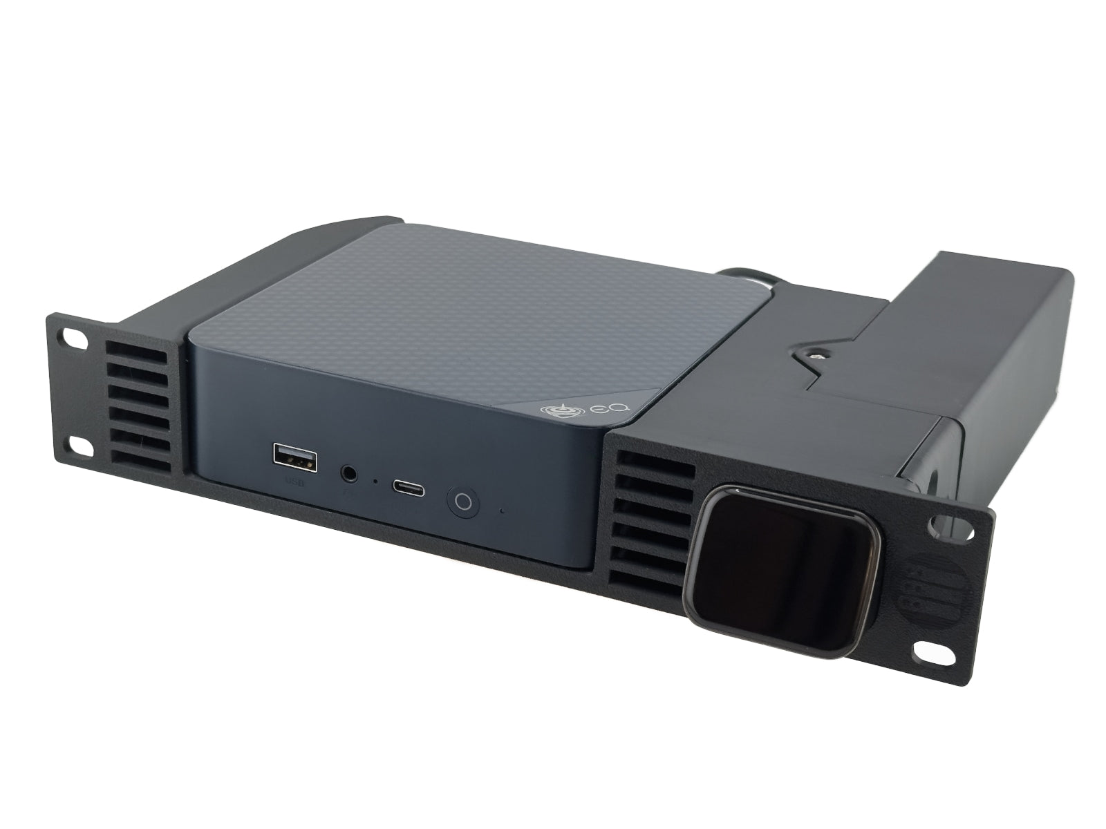 10" 1U Rack Shelf for Beelink EQ13/EQ14 Mini PC with JetKVM Mounting