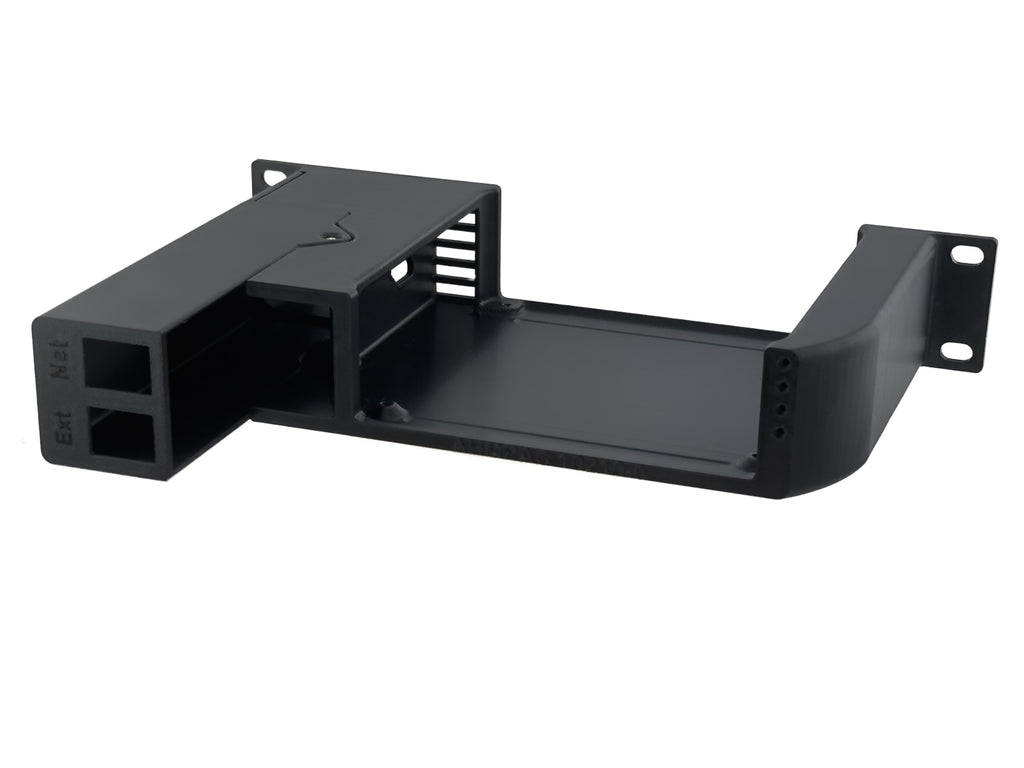 10" 1U Rack Shelf for Beelink EQ13/EQ14 Mini PC with JetKVM Mounting