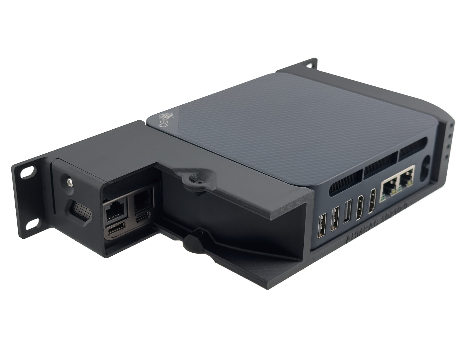 10" 1U Rack Shelf for Beelink EQ13/EQ14 Mini PC with JetKVM Mounting