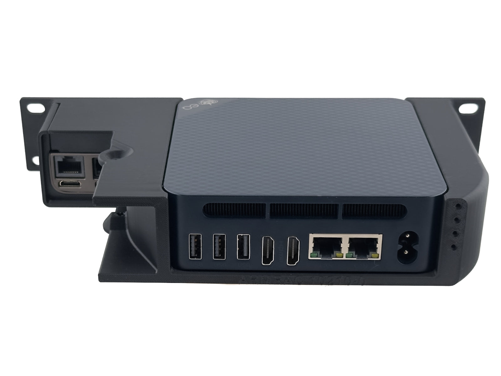 10" 1U Rack Shelf for Beelink EQ13/EQ14 Mini PC with JetKVM Mounting