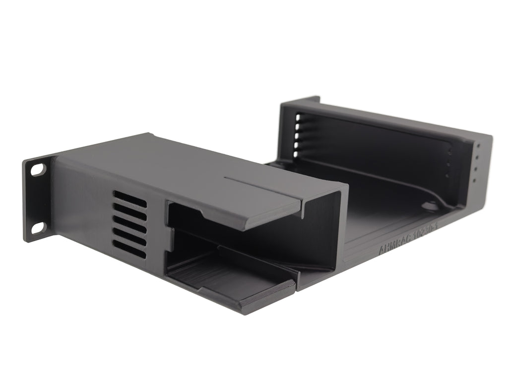 10" 1U Rack Shelf for Beelink EQ13/EQ14 Mini PC with NanoKVM Full Mounting