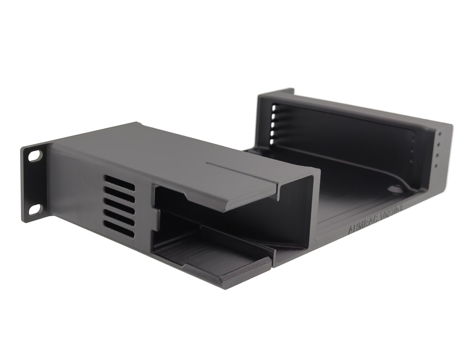 10 Inch 1U Rack Shelf for BeeLink EQ13/EQ14 Mini PC with NanoKVM Full Mounting
