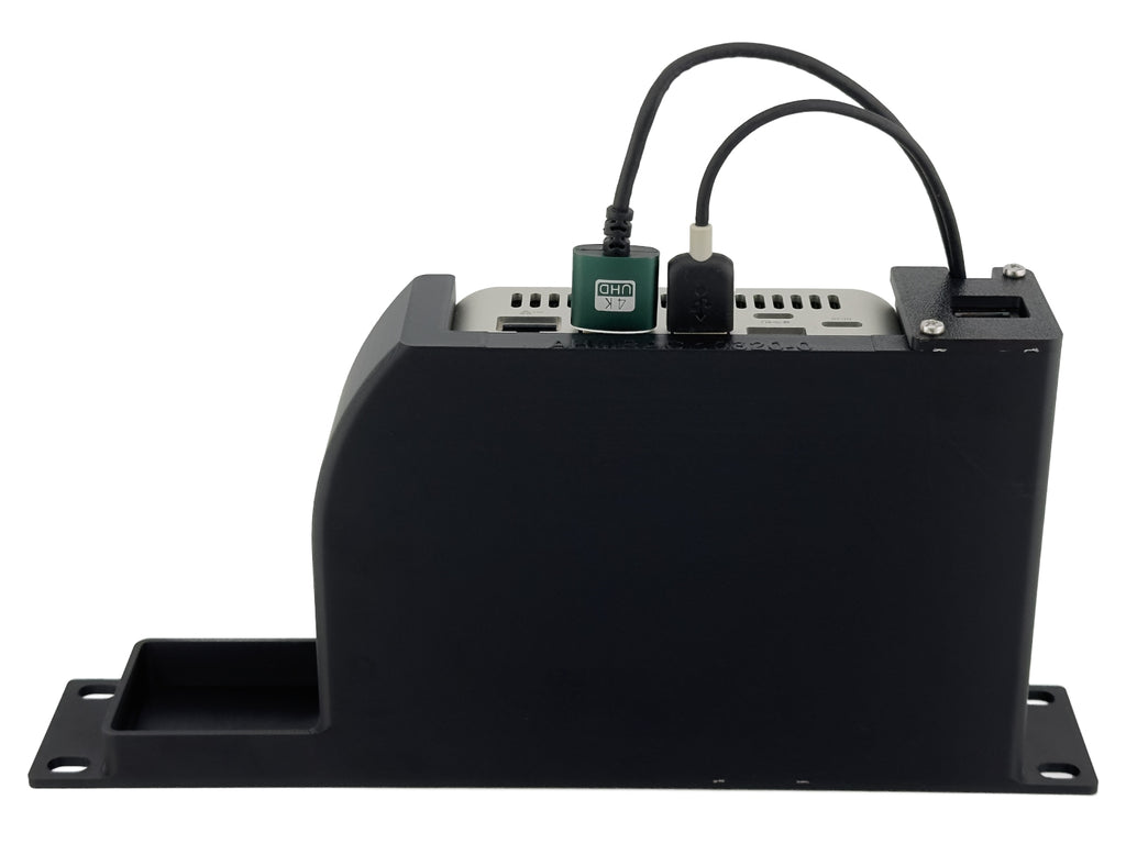 10" 1U Rack Shelf for Aiffro K100 Mini NAS with NanoKVM Lite Mounting