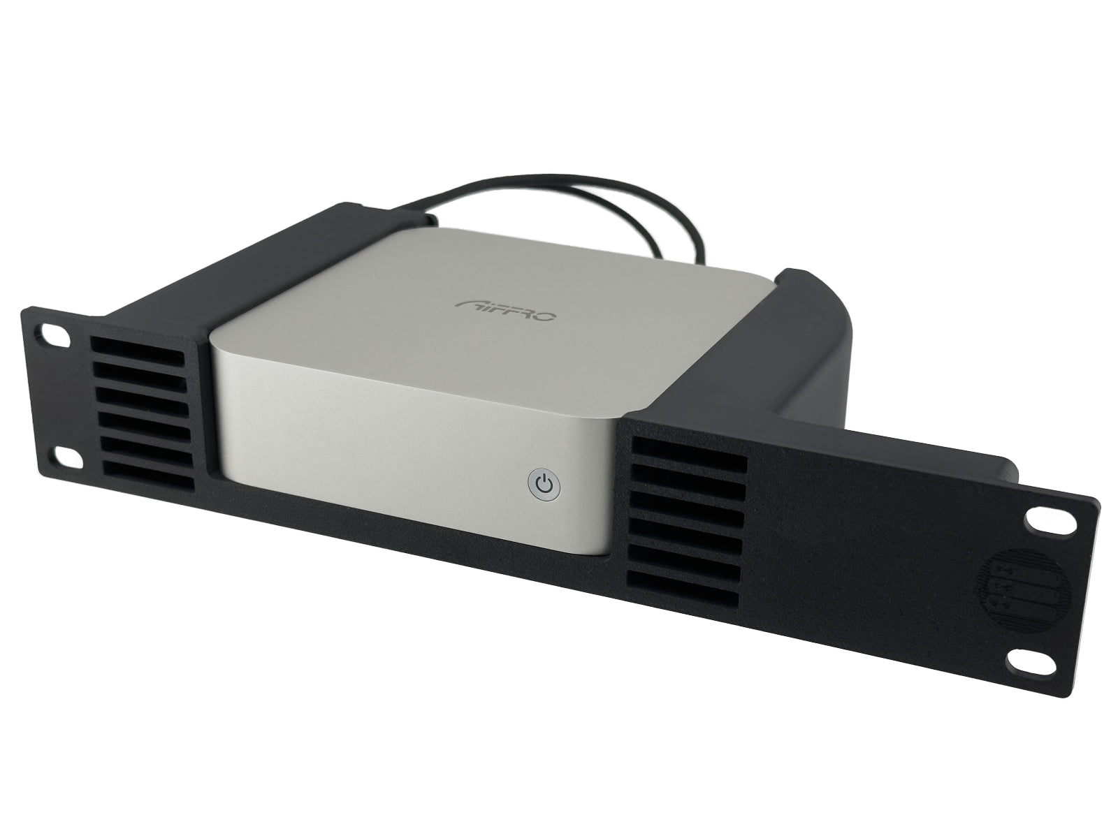 10 Inch 1U Rack Shelf for Aiffro K100 Mini NAS with NanoKVM Lite Mounting