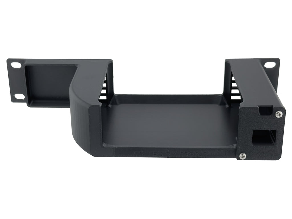 10" 1U Rack Shelf for Aiffro K100 Mini NAS with NanoKVM Lite Mounting
