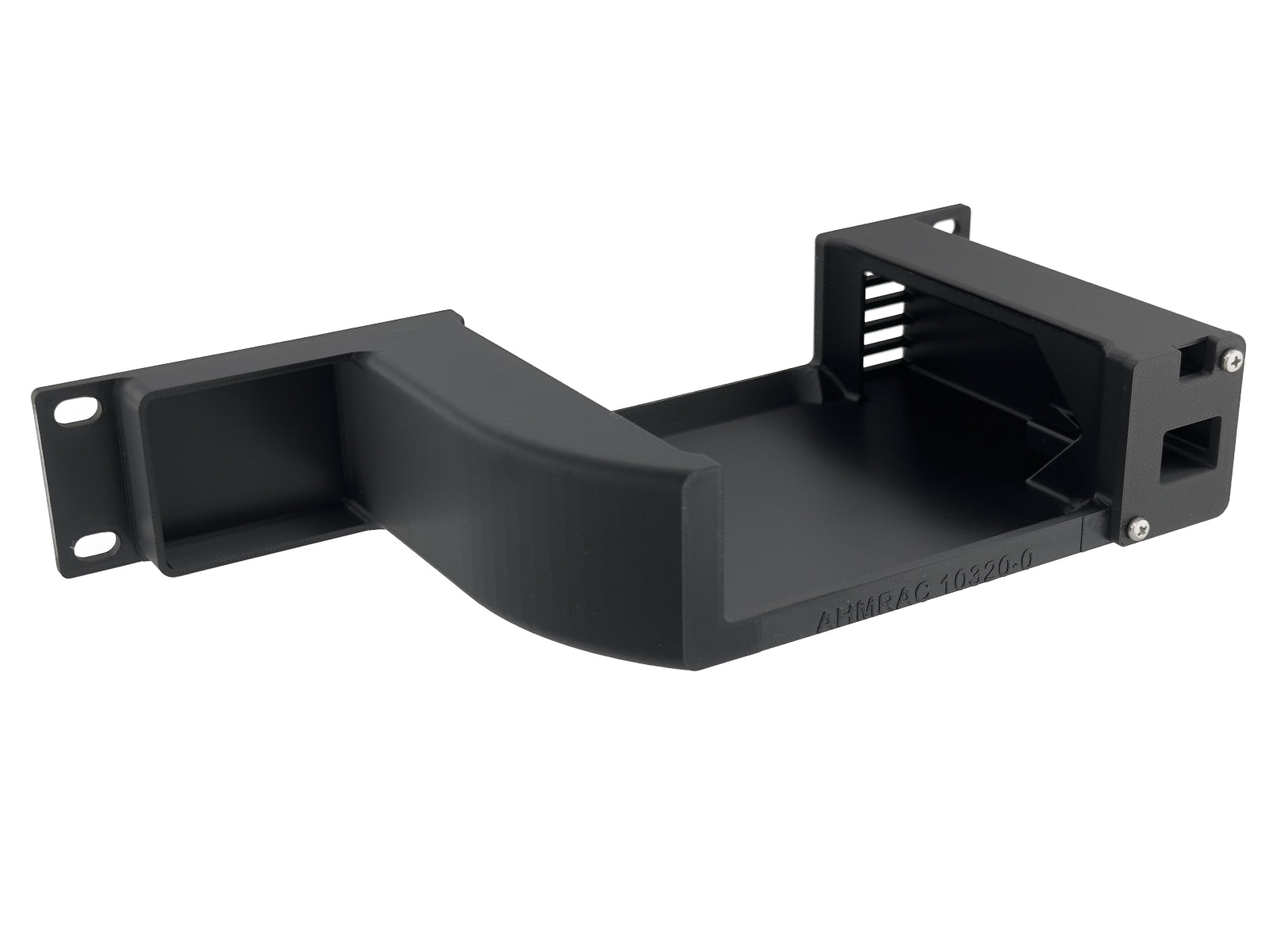 10 Inch 1U Rack Shelf for Aiffro K100 Mini NAS with NanoKVM Lite Mounting