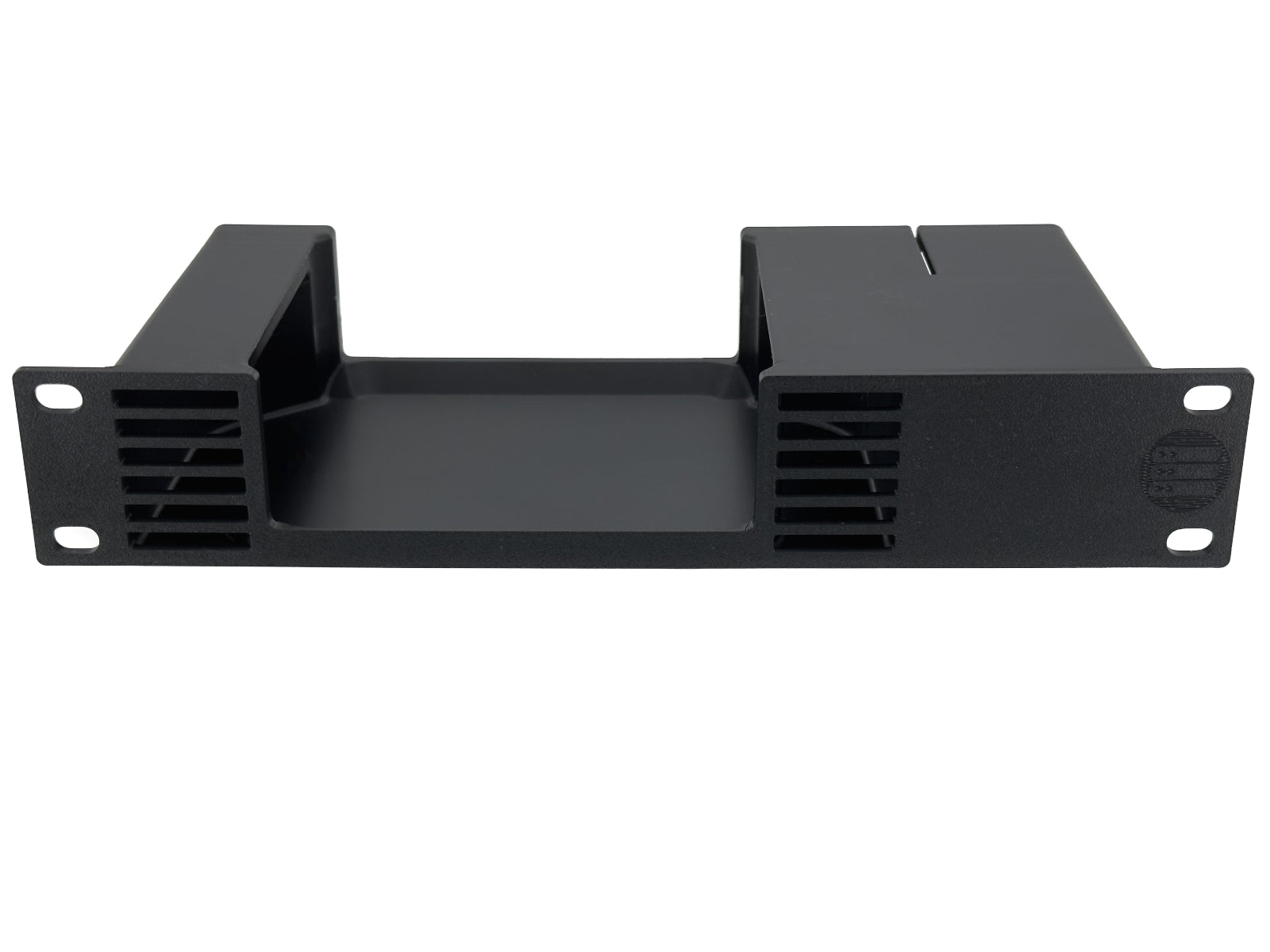 10 Inch 1U Rack Shelf for Aiffro K100 Mini NAS with NanoKVM Full Mounting