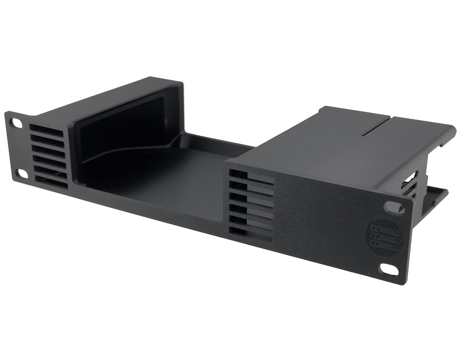 10 Inch 1U Rack Shelf for Aiffro K100 Mini NAS with NanoKVM Full Mounting