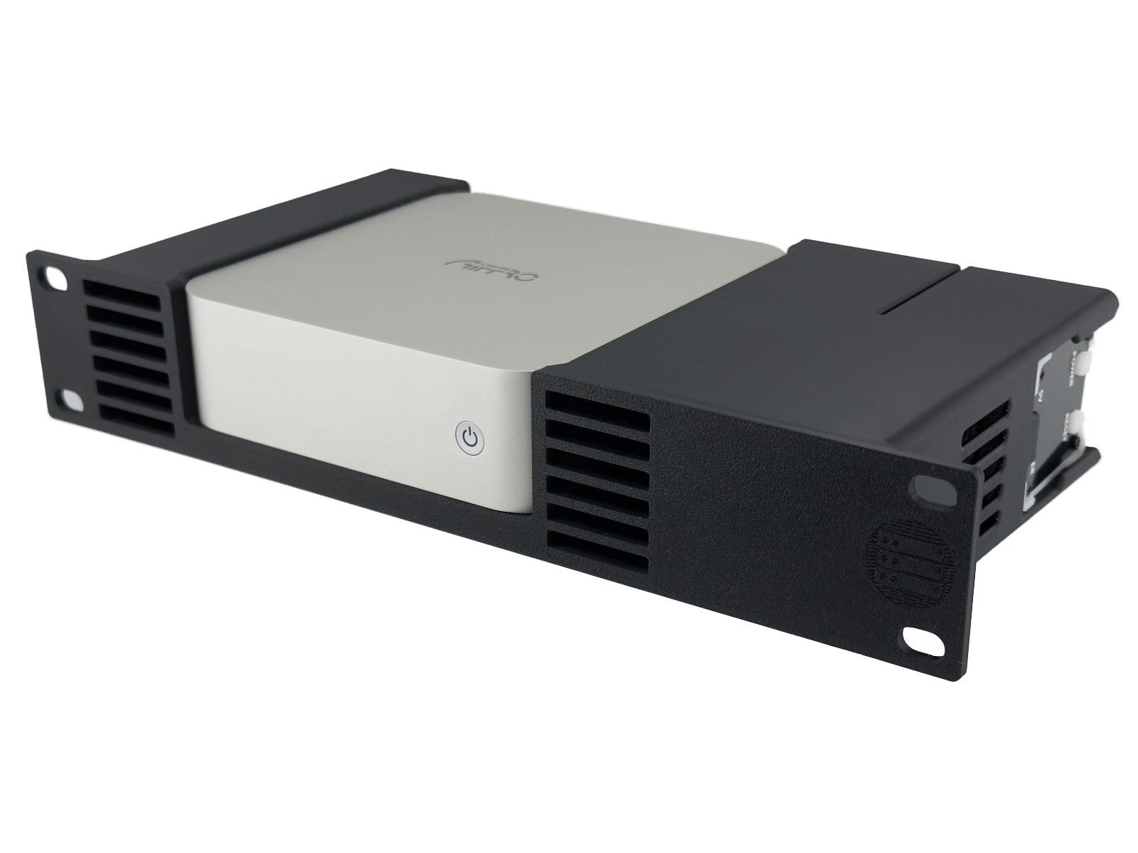10 Inch 1U Rack Shelf for Aiffro K100 Mini NAS with NanoKVM Full Mounting