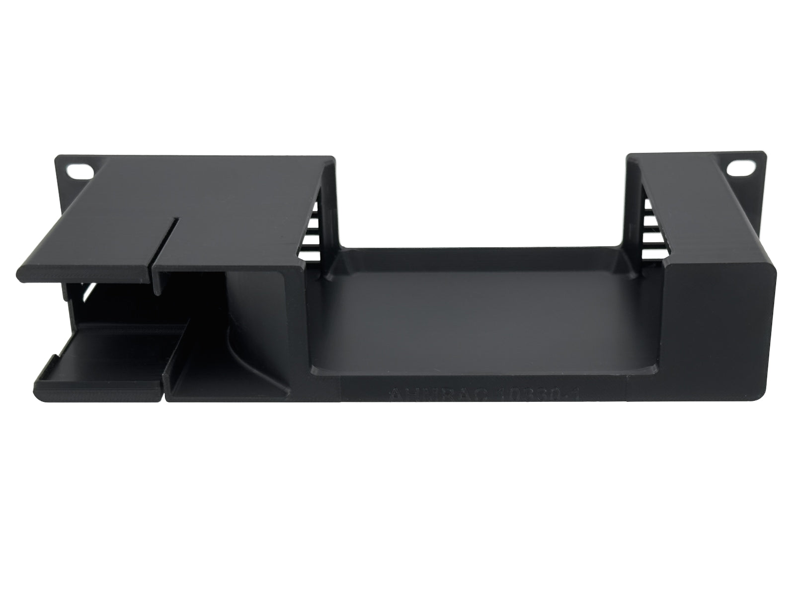 10 Inch 1U Rack Shelf for Aiffro K100 Mini NAS with NanoKVM Full Mounting