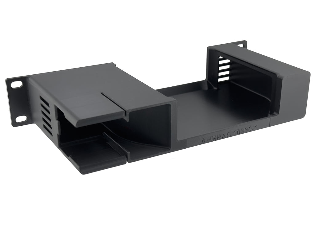 10" 1U Rack Shelf for Aiffro K100 Mini NAS with NanoKVM Full Mounting