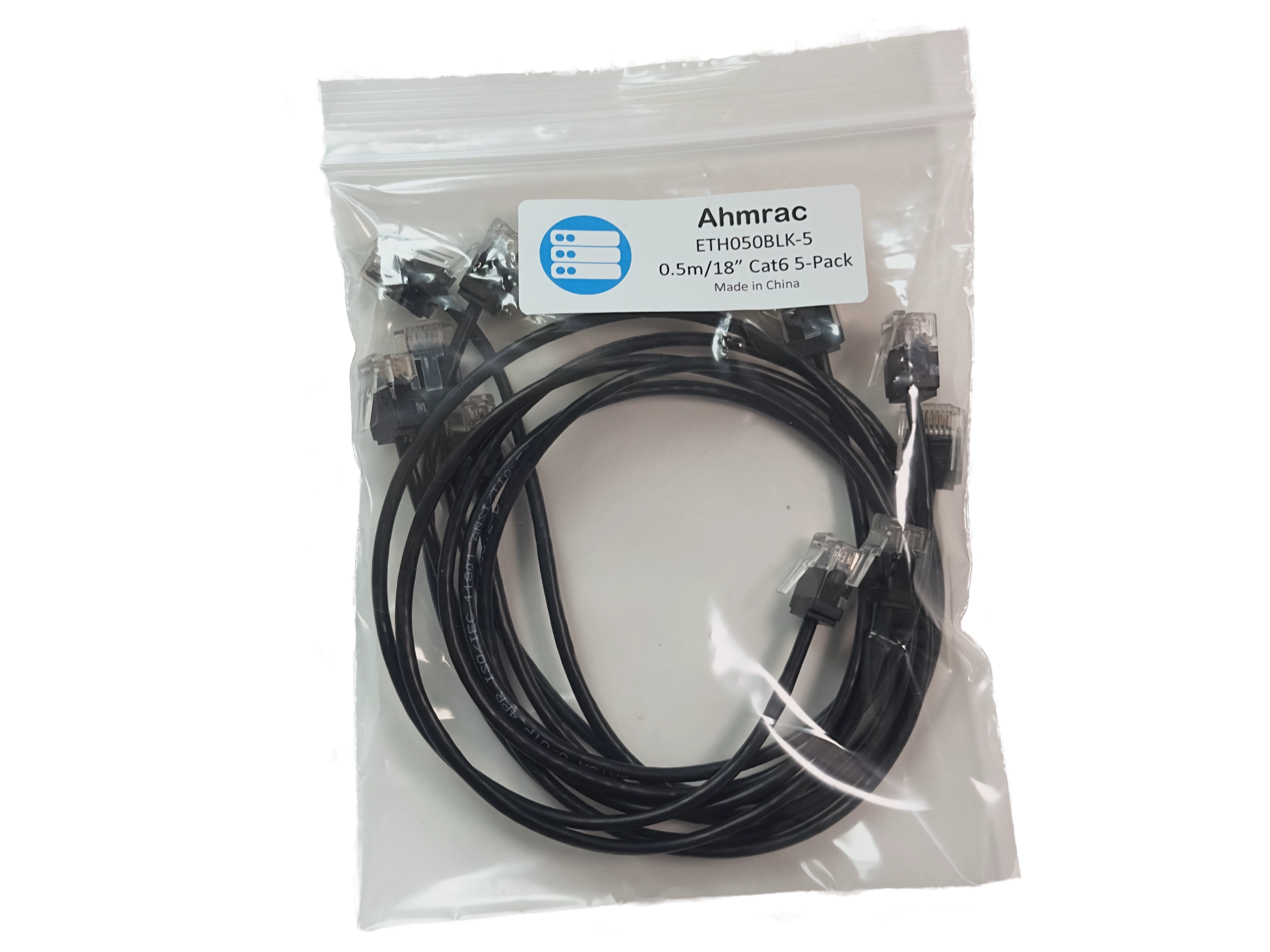 1.5ft Ultra-Slim Cat6 Ethernet Cable Multi-Pack