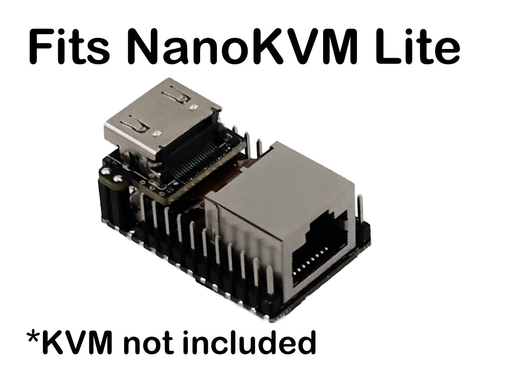 10" 1U Rack Shelf for Aiffro K100 Mini NAS with NanoKVM Lite Mounting